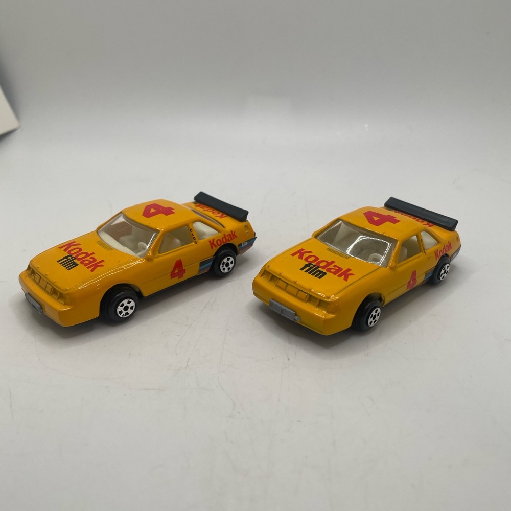 Vintage Kodak Film #4 Oldsmobile Delta 88 Race Car Die Cast Lot Of 2 Toy Cars